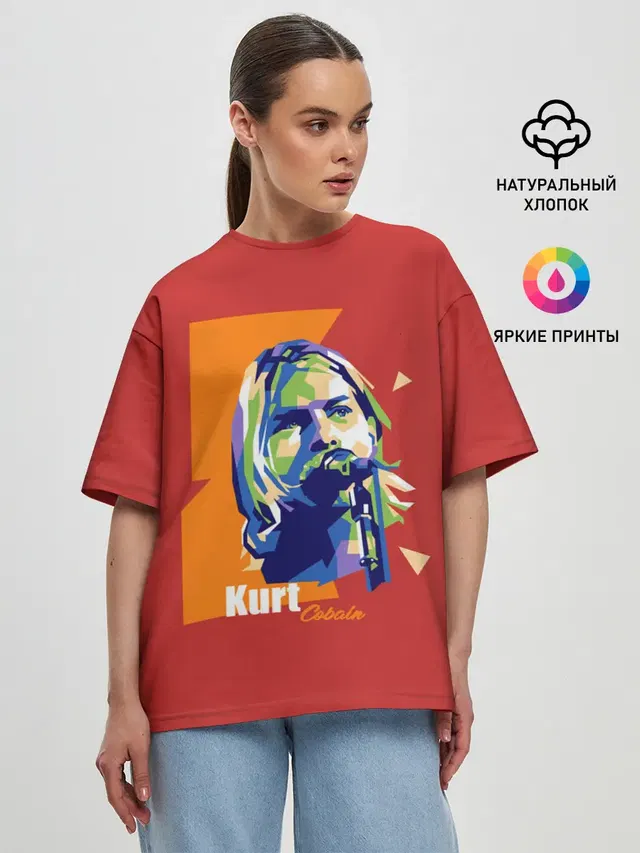 Женская футболка оверсайз