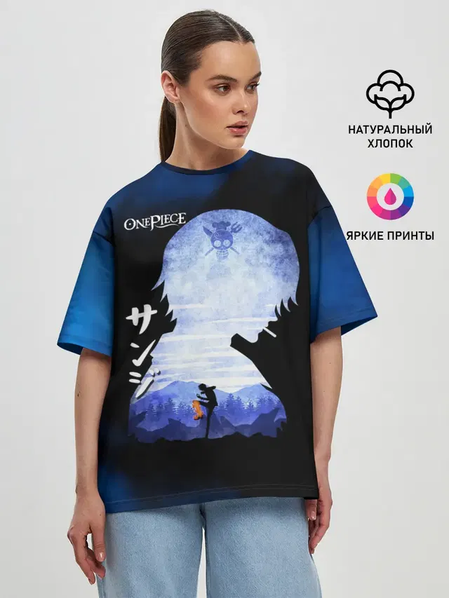 Женская футболка оверсайз