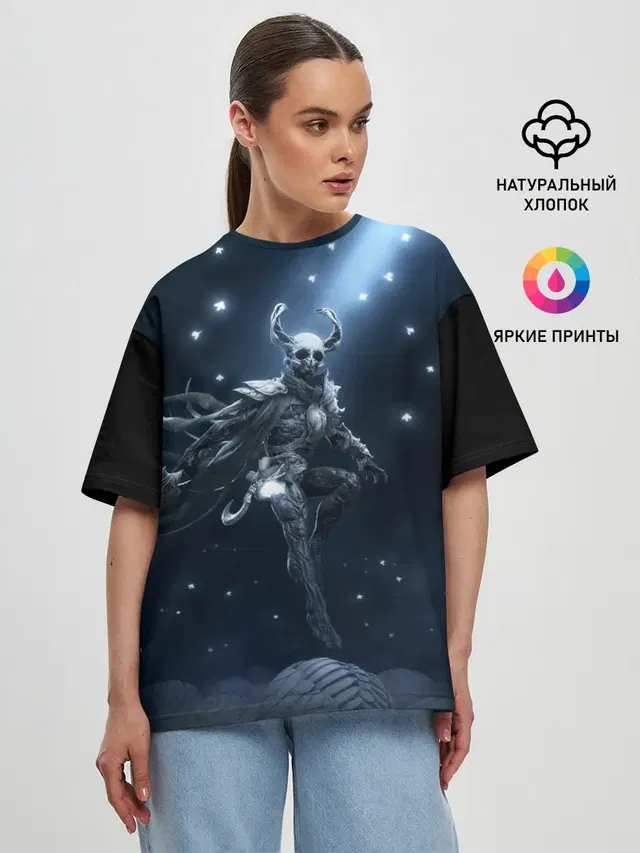 Женская футболка оверсайз