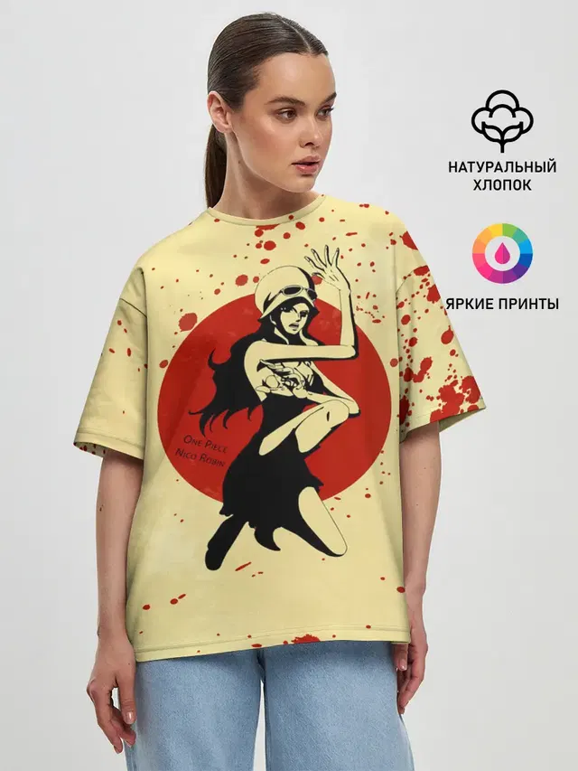 Женская футболка оверсайз
