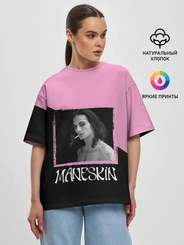 Женская футболка оверсайз