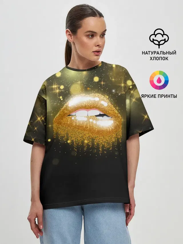 Женская футболка оверсайз