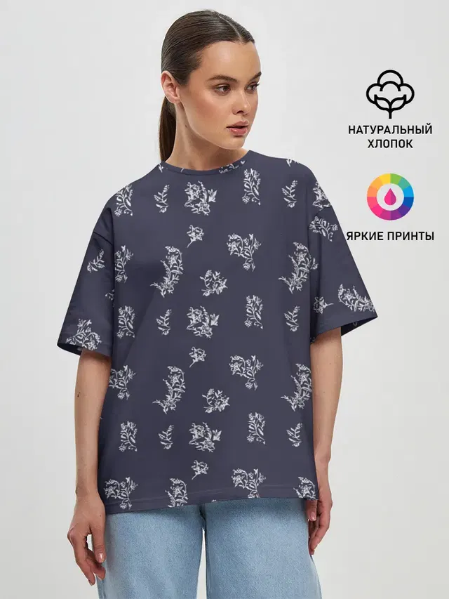 Женская футболка оверсайз