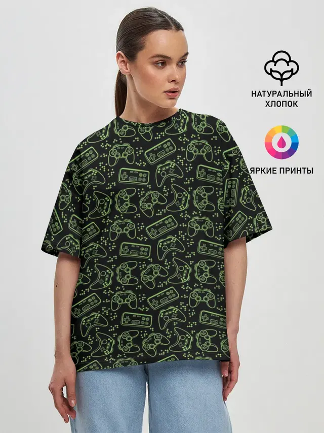 Женская футболка оверсайз