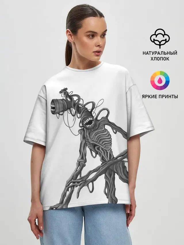 Женская футболка оверсайз