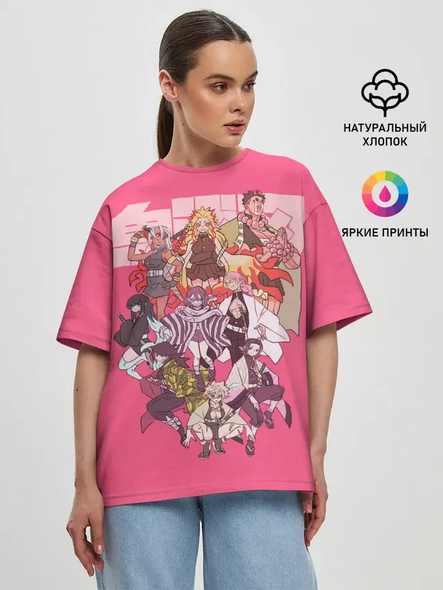 Женская футболка оверсайз