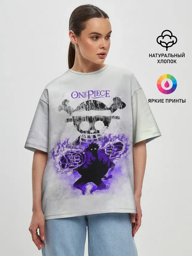 Женская футболка оверсайз