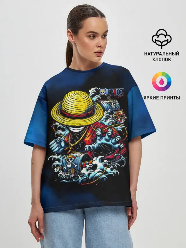 Женская футболка оверсайз