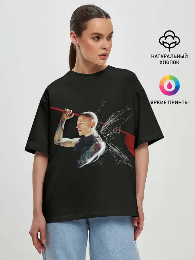 Женская футболка оверсайз