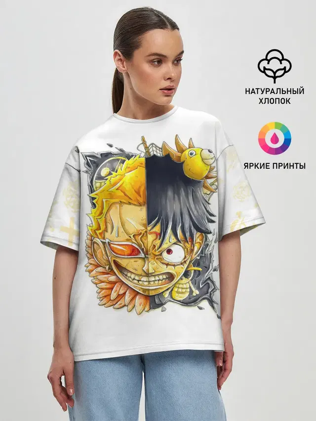 Женская футболка оверсайз