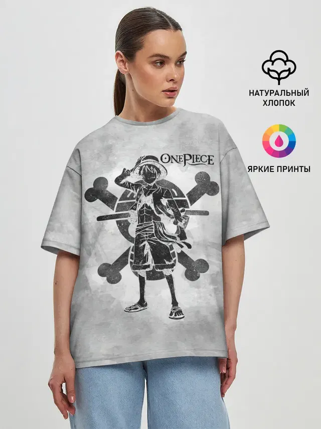 Женская футболка оверсайз