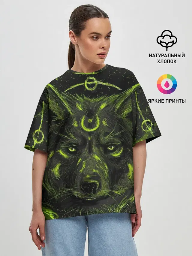Женская футболка оверсайз