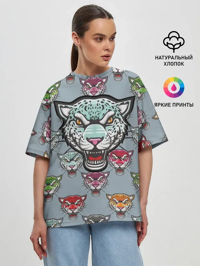 Женская футболка оверсайз