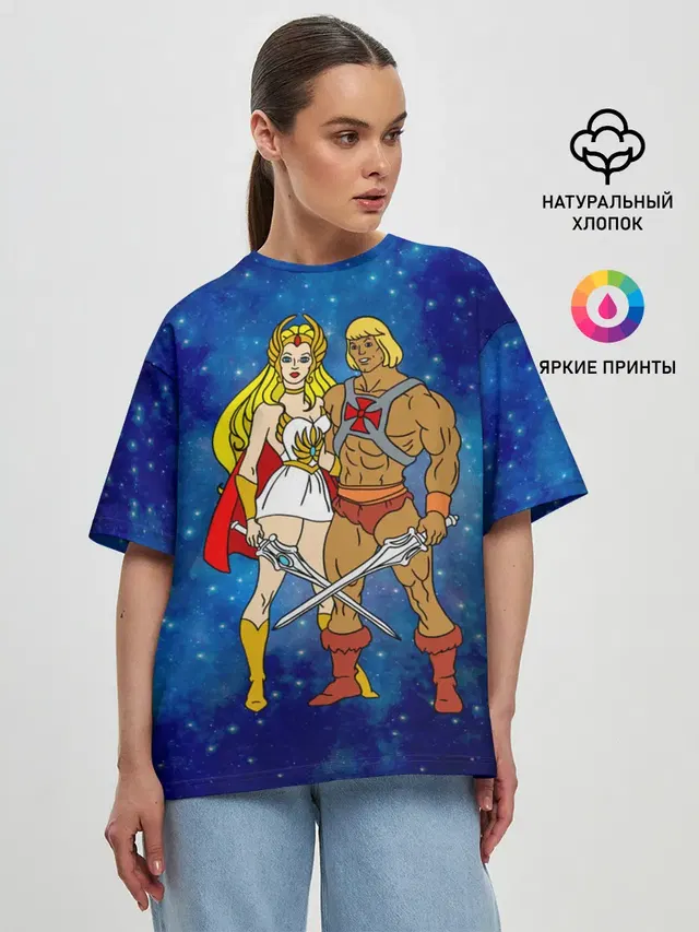 Женская футболка оверсайз