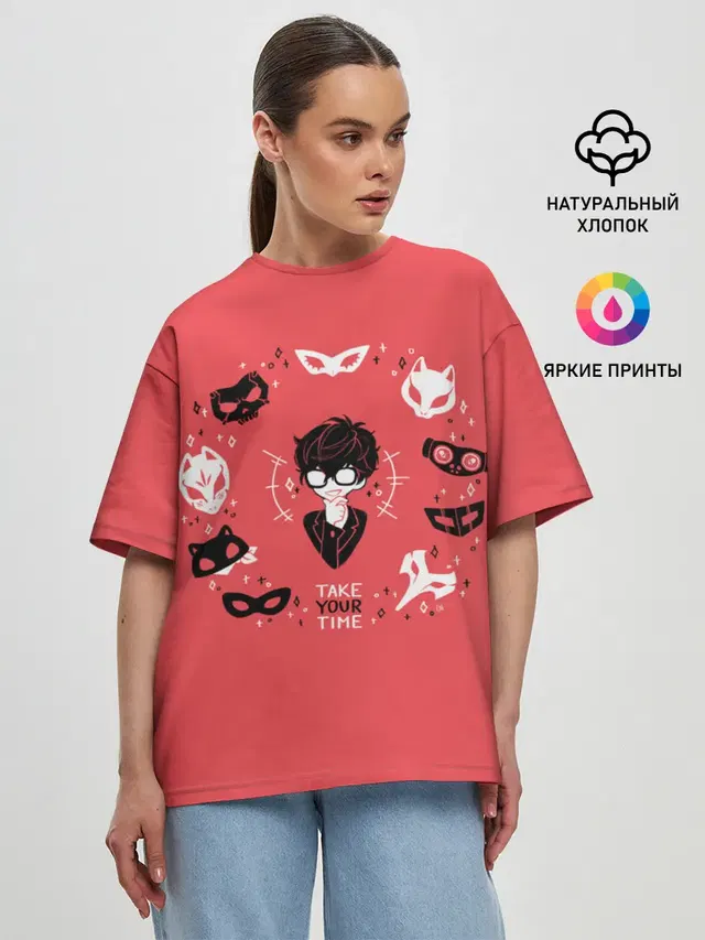 Женская футболка оверсайз