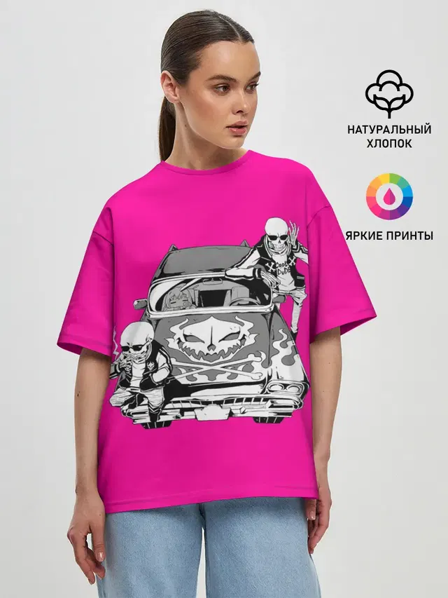Женская футболка оверсайз
