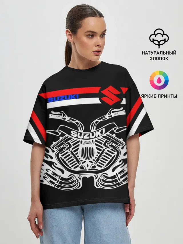Женская футболка оверсайз