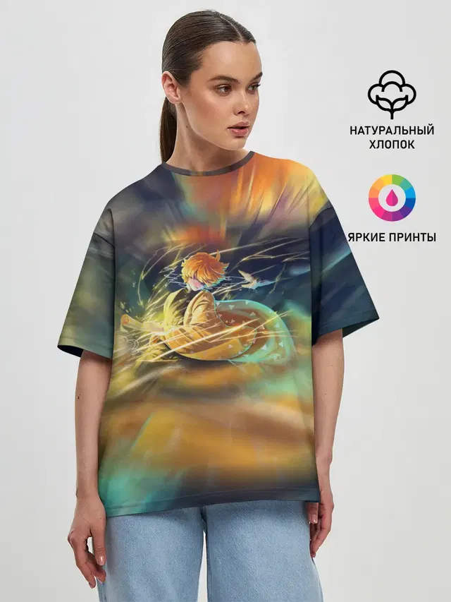 Женская футболка оверсайз