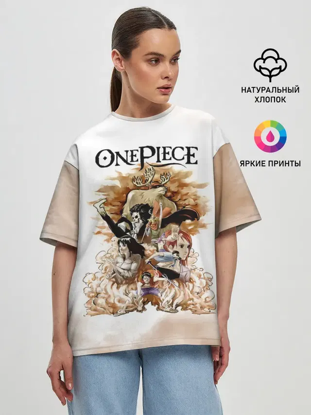 Женская футболка оверсайз
