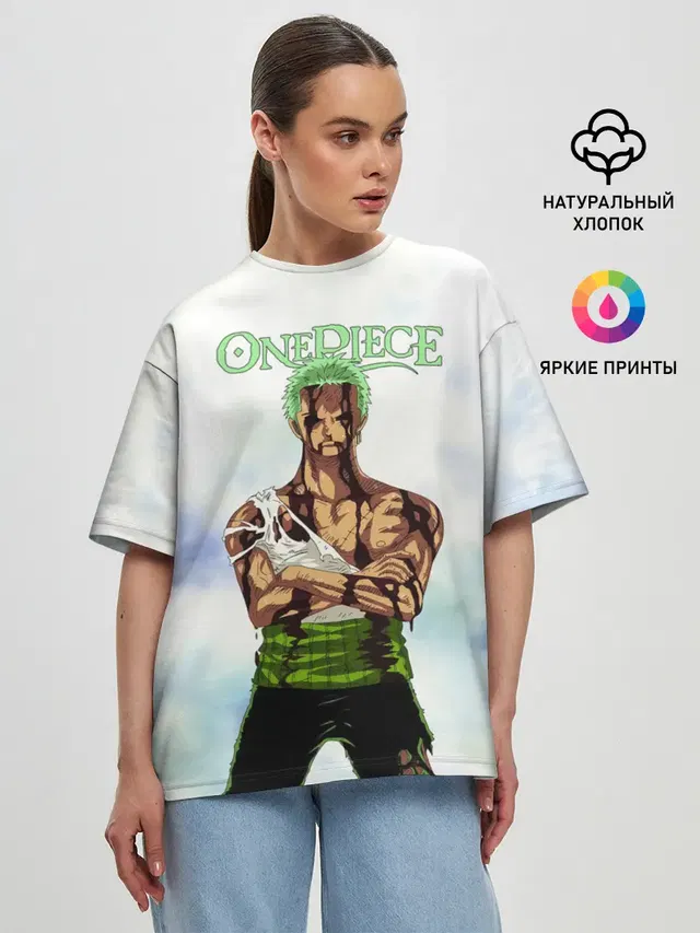 Женская футболка оверсайз