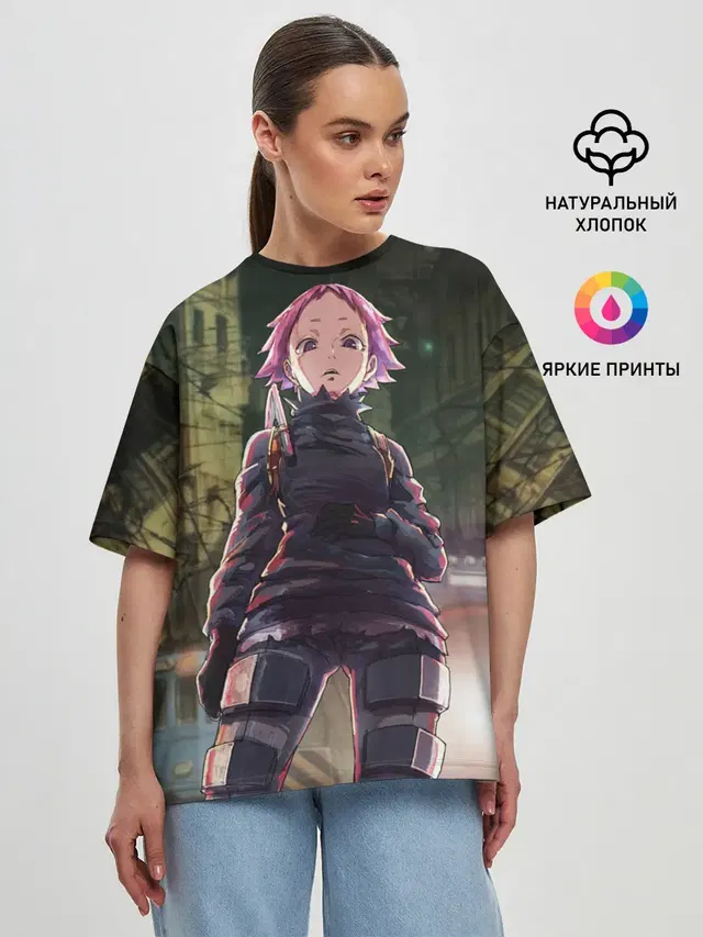Женская футболка оверсайз