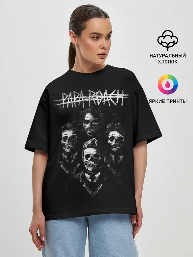 Женская футболка оверсайз