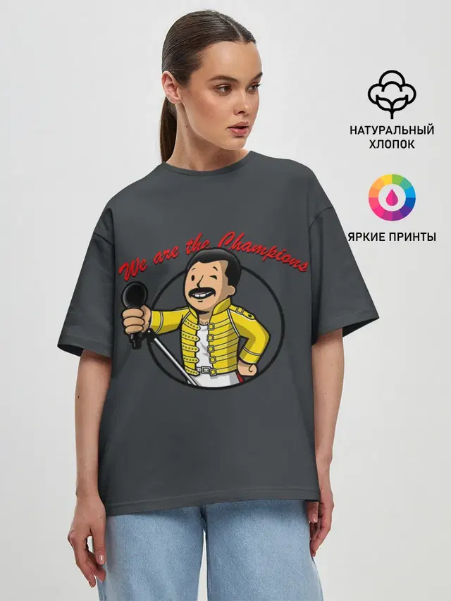 Женская футболка оверсайз