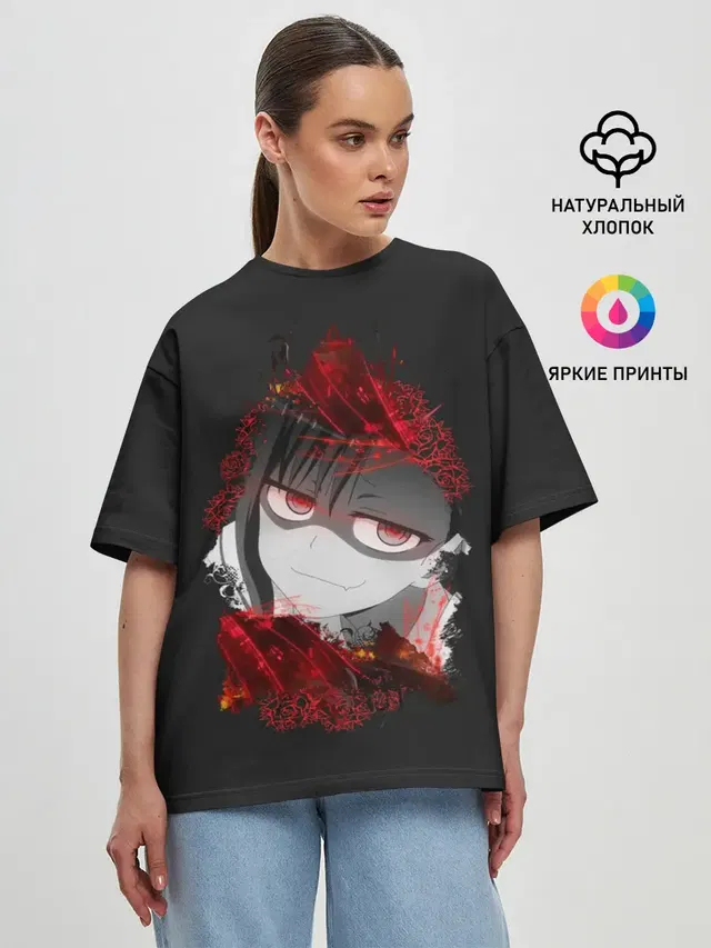 Женская футболка оверсайз