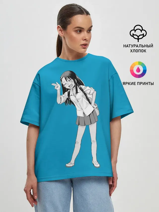 Женская футболка оверсайз