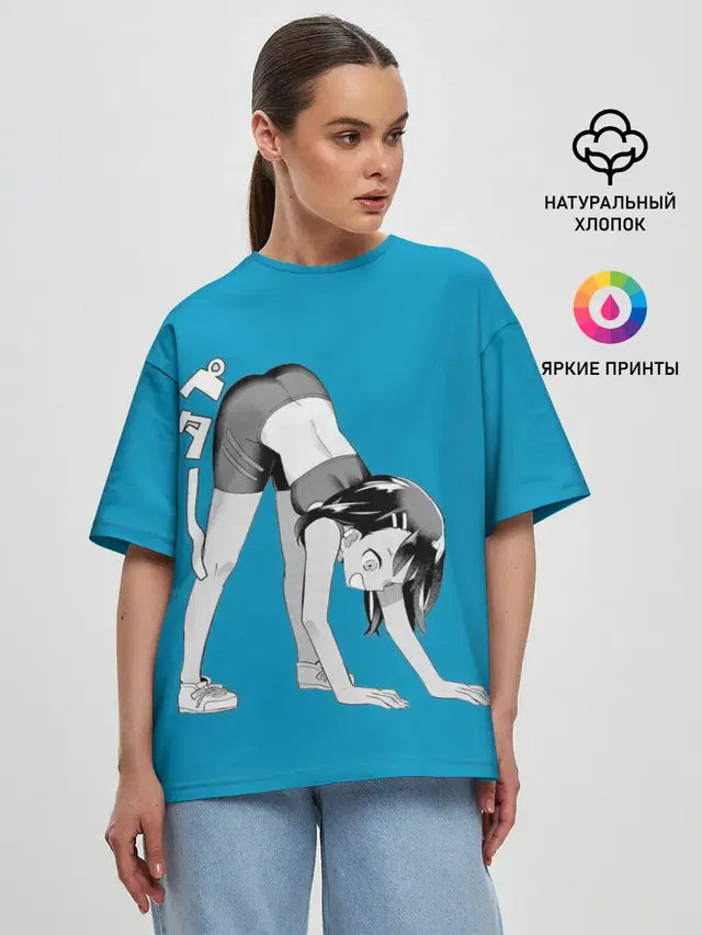 Женская футболка оверсайз