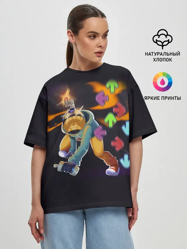 Женская футболка оверсайз