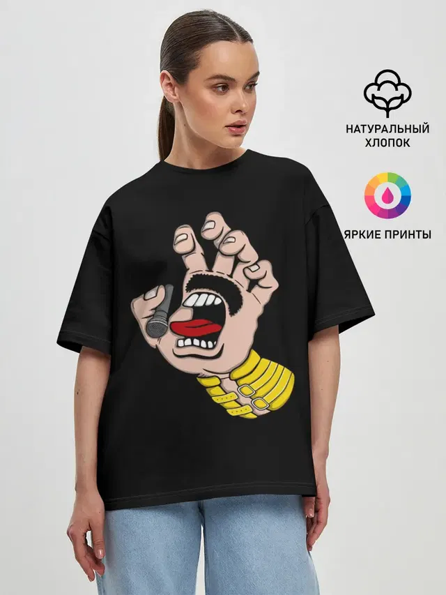 Женская футболка оверсайз