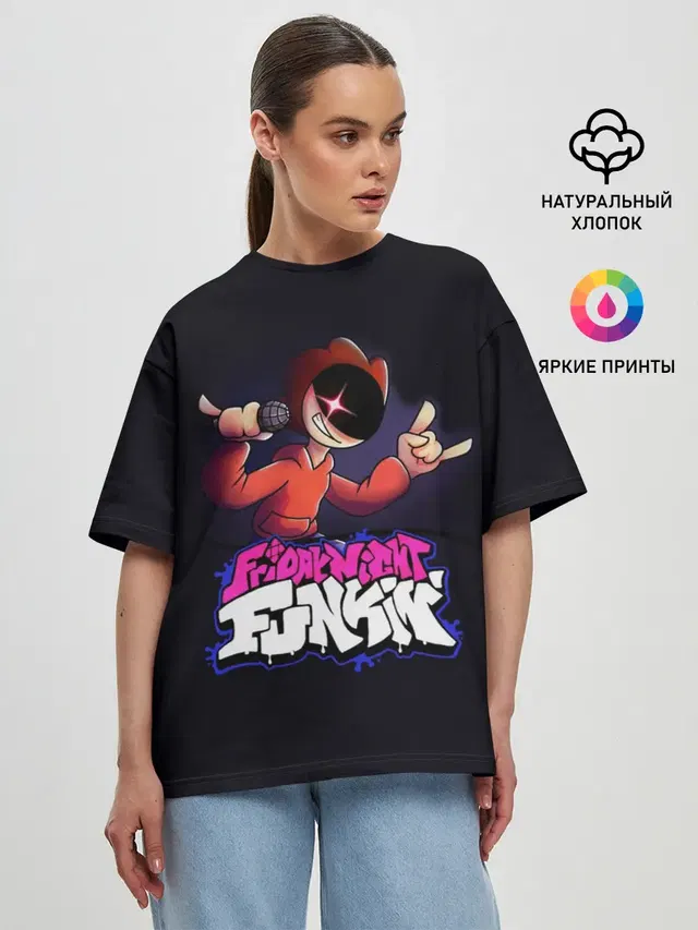Женская футболка оверсайз
