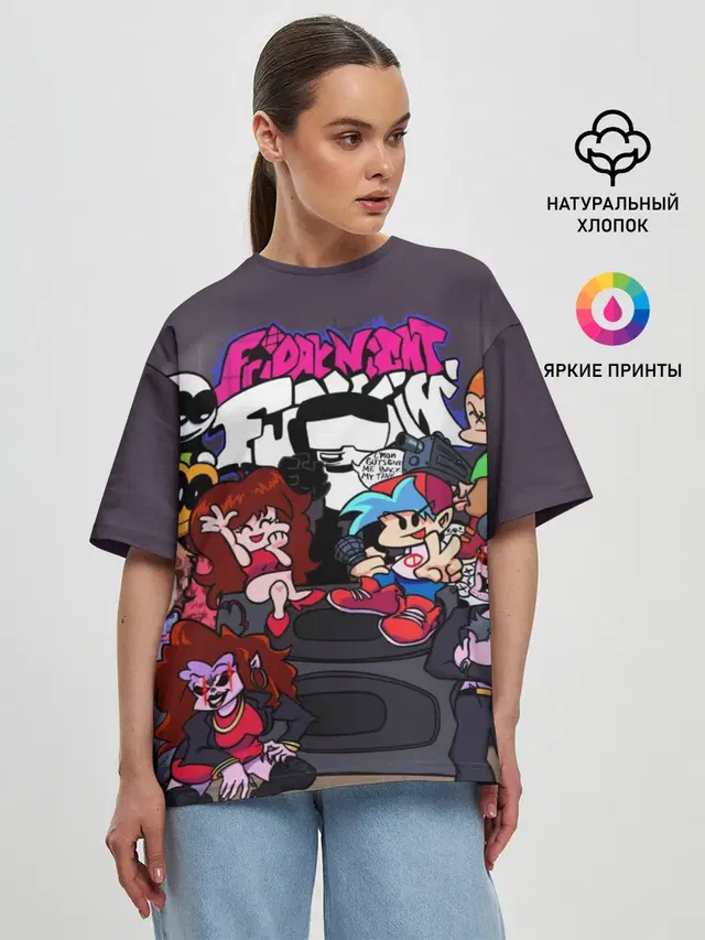 Женская футболка оверсайз
