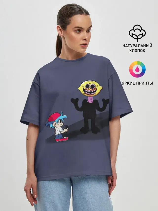 Женская футболка оверсайз