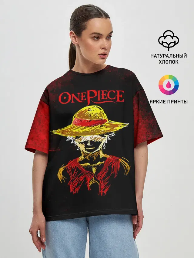 Женская футболка оверсайз