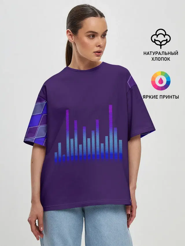 Женская футболка оверсайз
