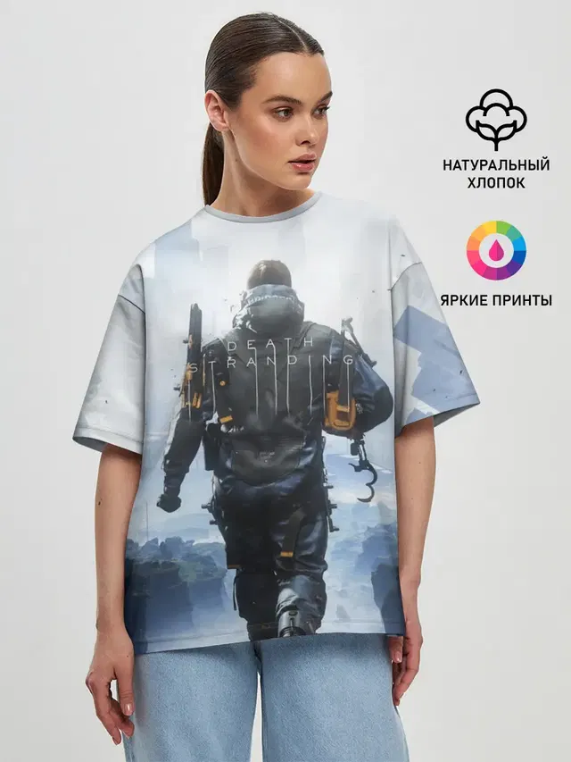 Женская футболка оверсайз