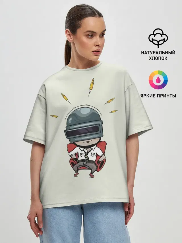 Женская футболка оверсайз