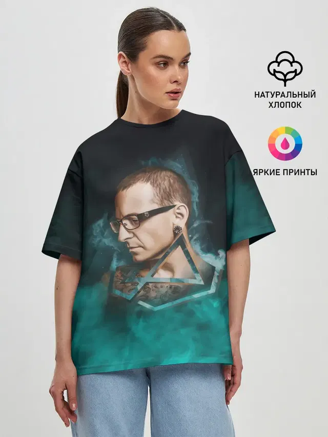 Женская футболка оверсайз