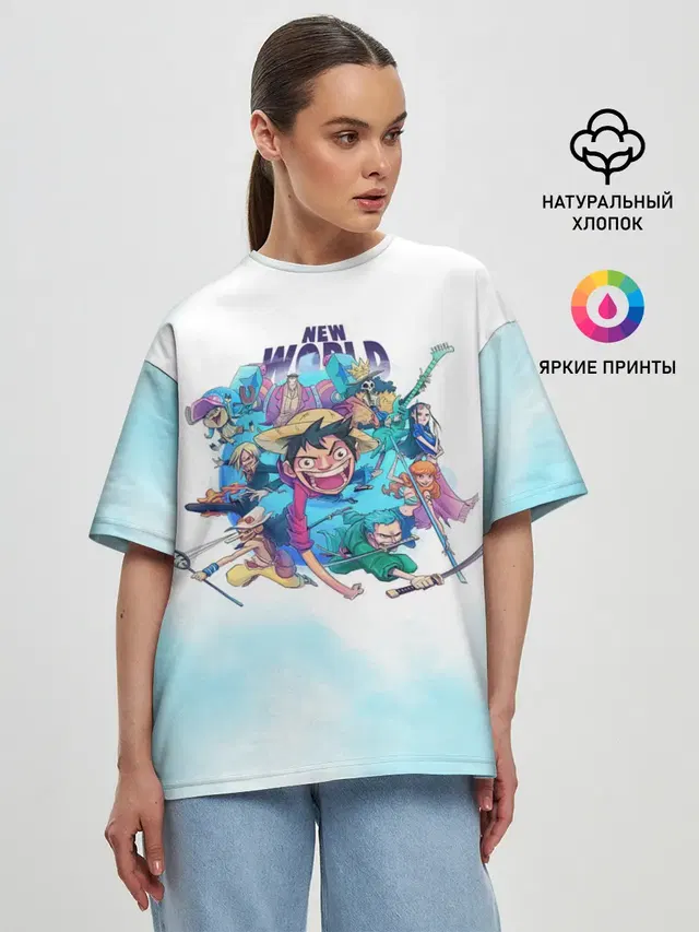 Женская футболка оверсайз