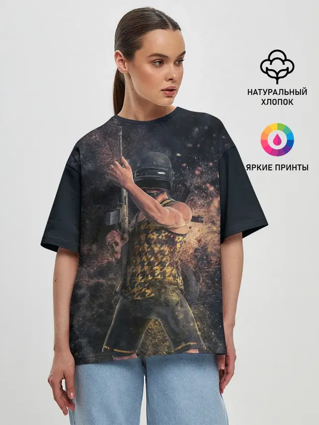 Женская футболка оверсайз