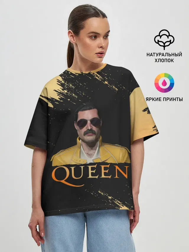 Женская футболка оверсайз