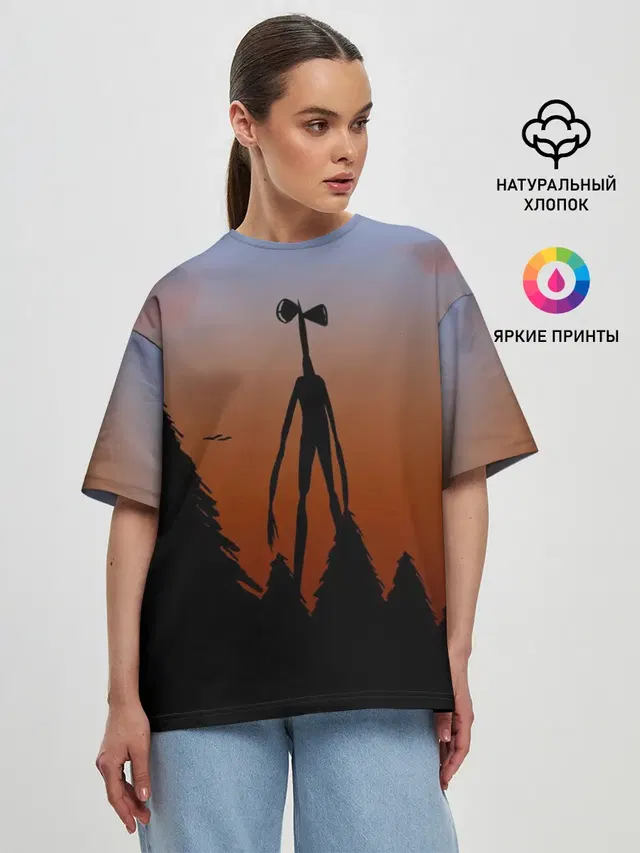 Женская футболка оверсайз