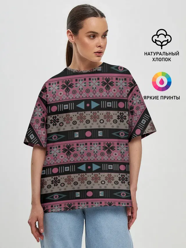 Женская футболка оверсайз