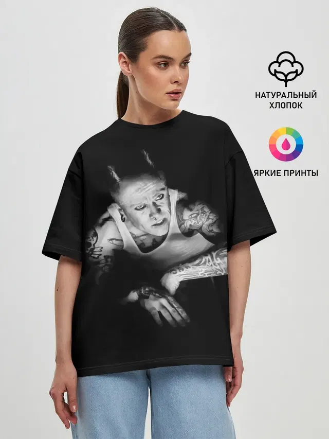 Женская футболка оверсайз