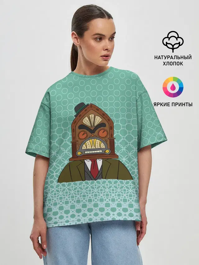 Женская футболка оверсайз