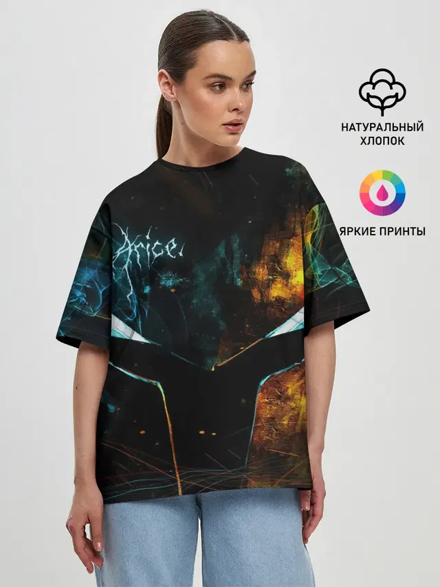 Женская футболка оверсайз