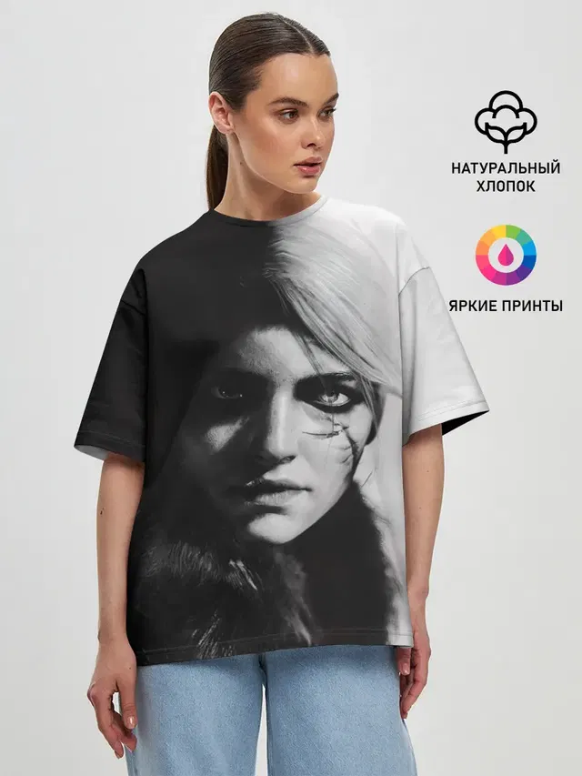 Женская футболка оверсайз