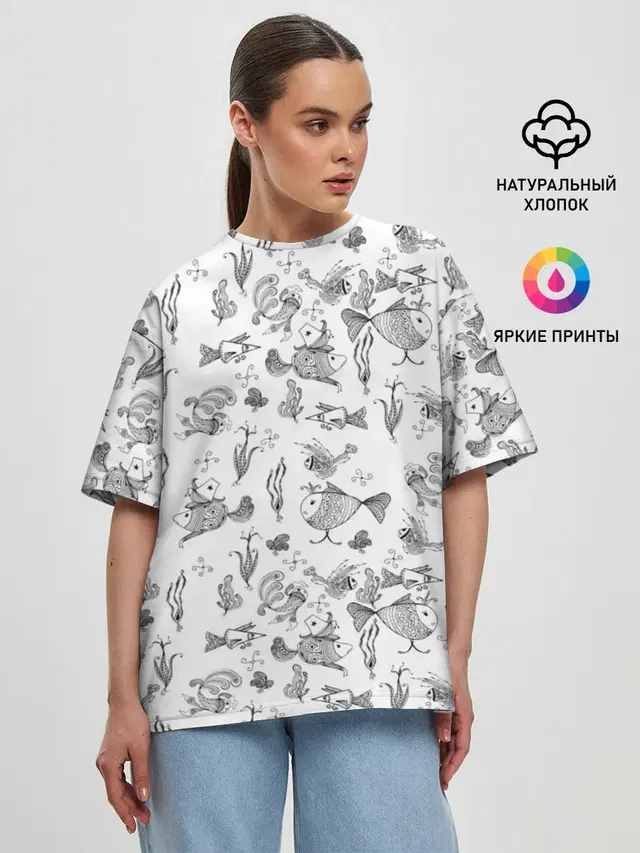 Рисованные сказочные рыбки